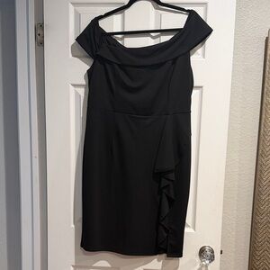 Elegant Black Off-Shoulder Dress